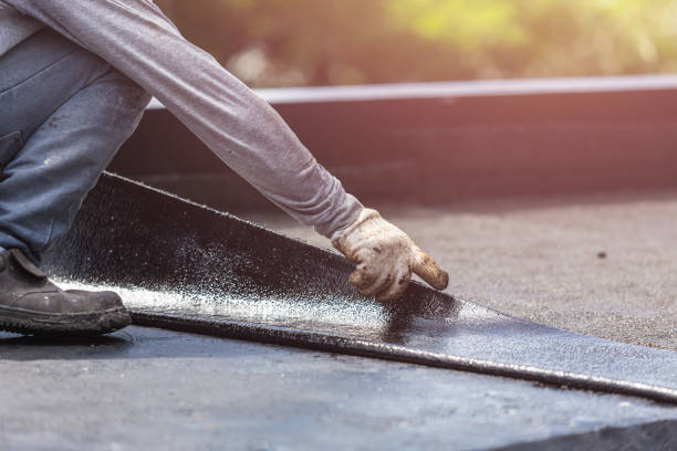 Professional Waterproofing technician working in Bedford, OH